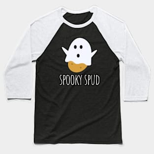 Spooky Spud Funny Halloween Potato Baseball T-Shirt